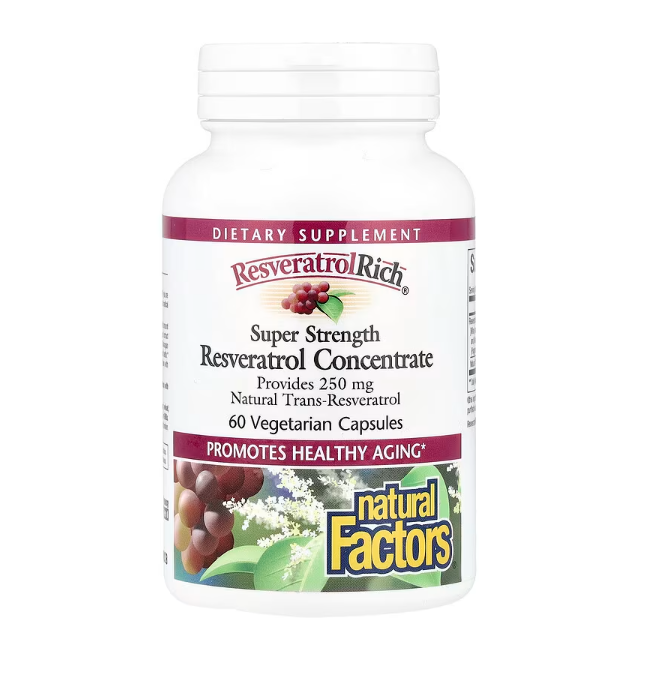 Natural Factors, ResveratrolRich® - 濃縮白藜蘆醇 (特強型)